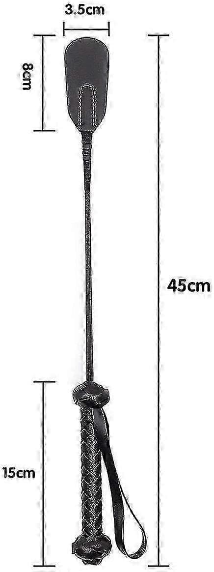 Ridepisker og pisker (svart-45cm)