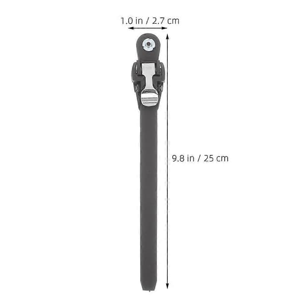 Svarta PVC-spännremmar för rullskridskor, 4-pack reservdelar