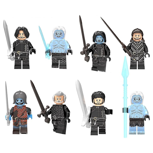 8 stk Game Of Rights En sang om is og ild Johns Night Watchman Ghoul Bunyan byggeklods minifigur legetøj
