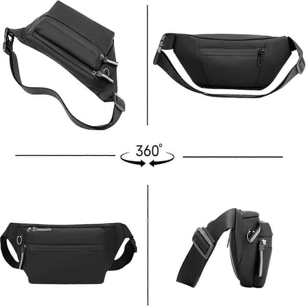 Fanny Pack i Stora Storlekar med Extra Lång Rem 168 cm för Män Crossbody Väska