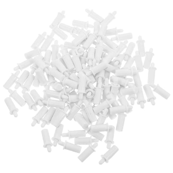 Fjærbelastede lamellpinner Skodder Reparasjonspinner Trevinduslameller DIY Erstatning 120 stk 2.00X0.80X0.80CM White