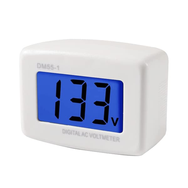 2025 Seneste Model, 2-pak stik-voltmeter, US fladt stik, AC 80-300V LCD Digital Voltmeter, Spændingstestmonitor, AC 110V 220V Voltmeter