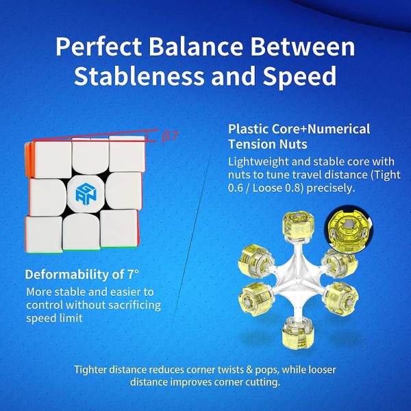 3x3 Speed ​​Cube Gans 356rs Magic Cube (dekalfri)