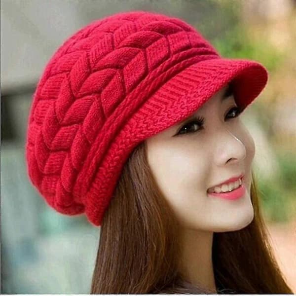 Strikket Hue, Vinterhuer, Dame Beanie Hue