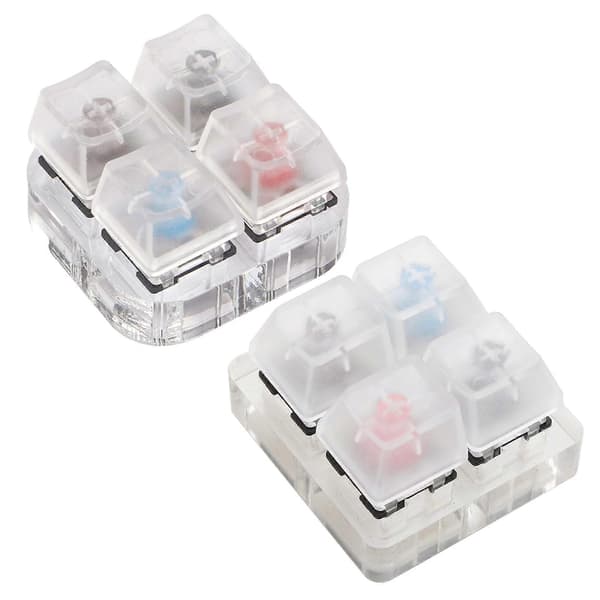 MX Switch Mekanisk Nøglering til Tastatur Switch Testkit Uden LED-lys Legetøj Stress Relief Gaver[HK] Multicolor