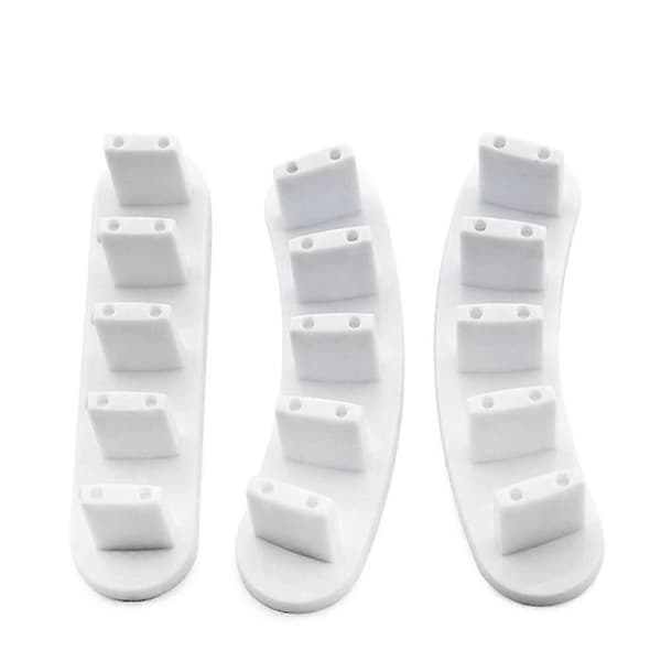 Pcs False Nail Art Tips Øvelsesdisplay Stand Værktøj (hvid)