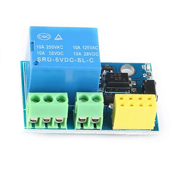 2X ESP8266 ESP-01S Relæmodul WIFI Smart Stik Trådløst WIFI Modul ESP-01S Blue-black
