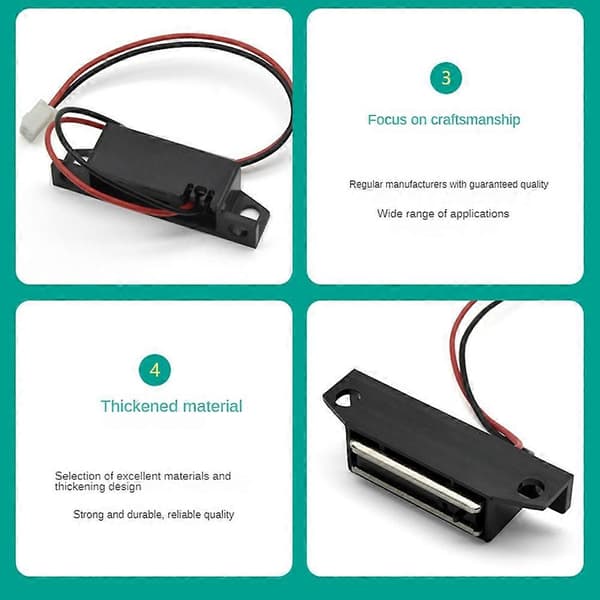 Mgstk Switch Magnetisk Spænde Industrielt Udstyr Magnetisk Spænde med Elektrisk Sensor Dørsug Black