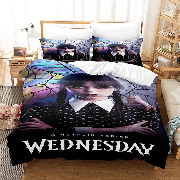 Wednesday Addams 3d Printed Bedding Set Duvet Cover Quilt Pillowcase Kids Gift 01