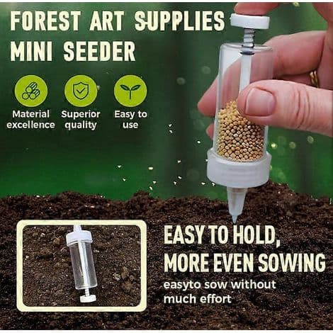 Minisåmaskin, minifrødispenser, manuelt såverktøy