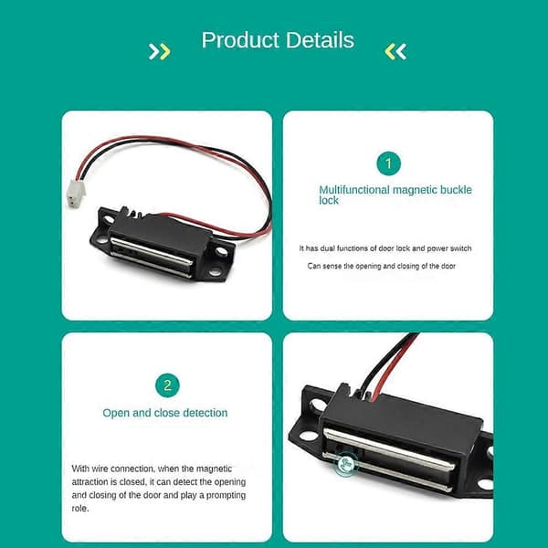 Mgstk bryter magnetisk spenne industrielt utstyr magnetisk spenne med elektrisk sensor dørsugekopp Black