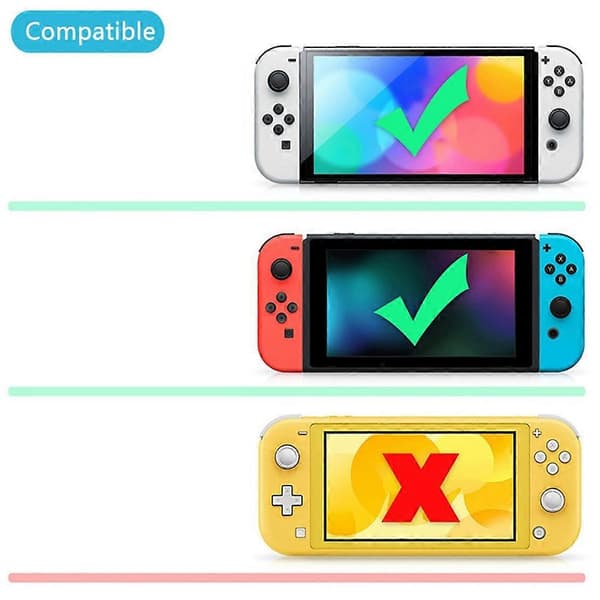 Grip Flip pystysuuntainen teline Nintendo Switch OLED/Switch-pelikonsolille, Switch-teline Noir