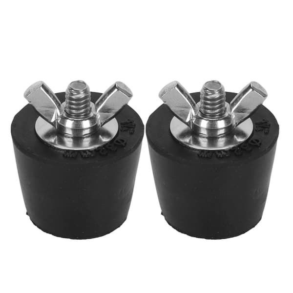 Sæt med 2 vinterpropper af gummi og rustfrit stål til poolrør, vintertilbehør 32 mm/1,3 tommer