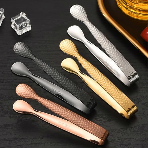 304 Sukkerklype i matkvalitet - Solid konstruksjon i ett stykke - for bar og hot pot - Anti-korrosjon rustfri Silver B