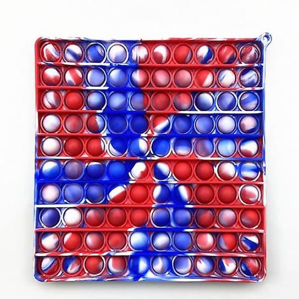 Fyrkantig Fidget Sensorisk Leksak Stress Relief Silikon Finger Sensoriska Leksaker D