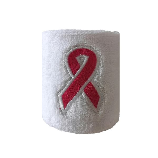 Sport handledsvettband Gym handledsband Handduk Träningstillbehör White Single