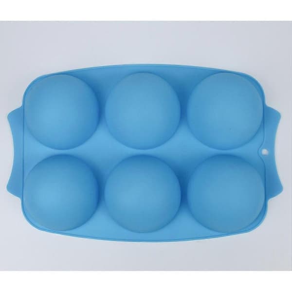 Kakeform 6 rom Non-stick Iskuleform Silikon Kjøkken Baking Sjokoladeprodusent Blue