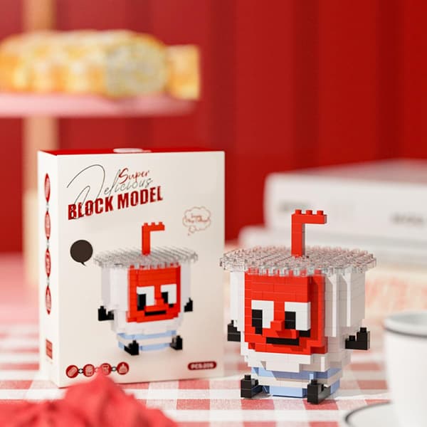 Miniature mad byggeklodser (Mini Iced Coca-Cola legetøj, 206 dele)