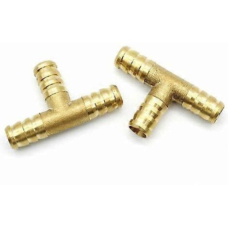 St 10 mm mässingskoppling 3-vägs slangförlängningskoppling Trädgårdsslangkoppling Tryckluftsslangkoppling Bränsleslangkoppling T-stycke, Tantue