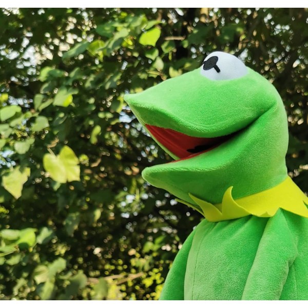 Kermit Frø Dukke, 60cm Familie Frø Hånddukke Anime Frø Show Plys Legetøj Baby Børn Voksne Fødselsdagsgave