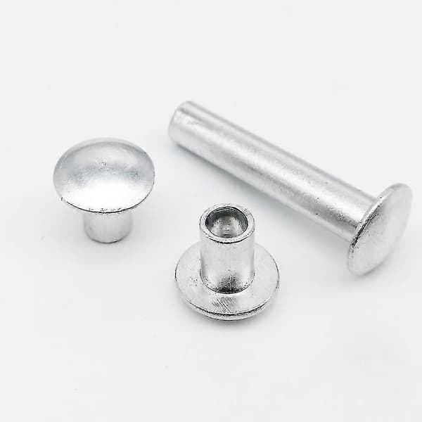 Nitter Aluminium Rund Fladhoved Semi-hul Nitte M2 50pcs 4mm