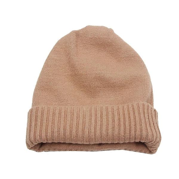 Kamel Stickad Mössa Varm Ullmössa Stickad Mössa Skull Cap Beanie Mössa Skull Mössa Vinter M