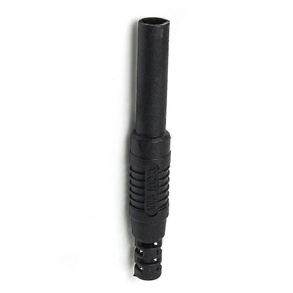 Messingisoleret indkapslet sikkerhedsbananhunstik loddestik forbindelse instrumenttest DIY elektrisk forbindelse B Black