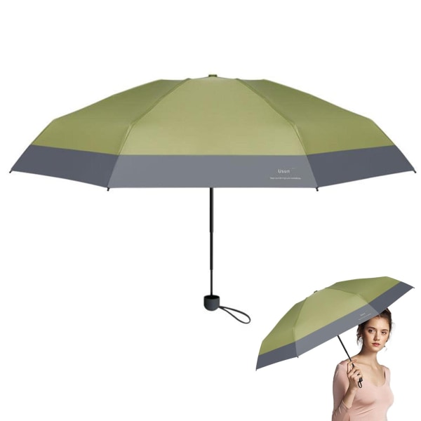 1. Vindtätt hopfällbart separat | Enkelt å bruke miniparaply for håndveska | Lite rese-lättviktsparaply for regn og sol