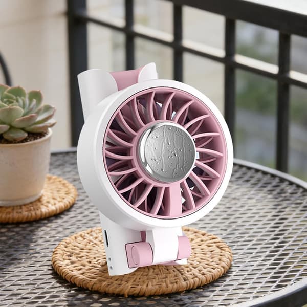 Bærbar ventilator med klips og mini blæserfunktion