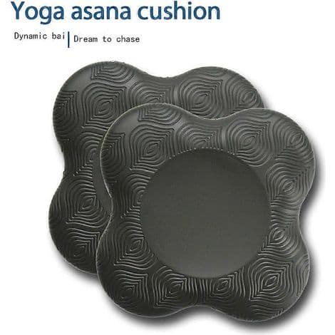 Set med 2 halkfria och slitstarka yogaknäskydd