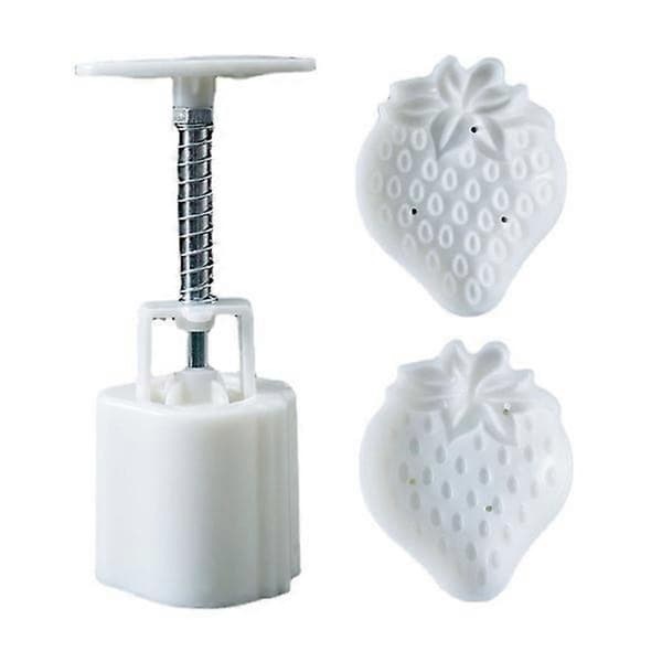 Jordbærformede månekakeformer for DIY-baking