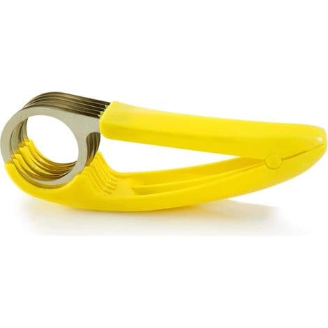Bananakutter, frukt- og grønnsakskutter i ABS og rustfritt stål, egnet for bananer, pølser, etc.