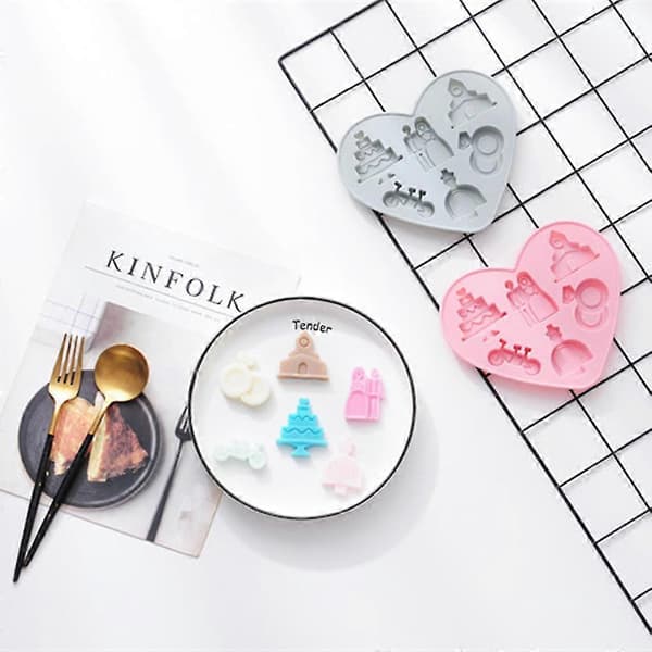 Silikon godteriform for kaker DIY dessert gelé anheng godteri puddingpasta