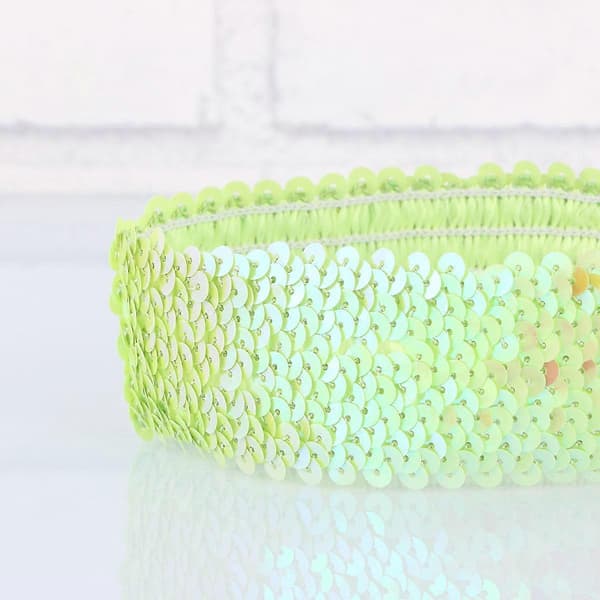 Pannebånd med paljetter, elastisk glitterhårbånd for kvinner, 1 stk