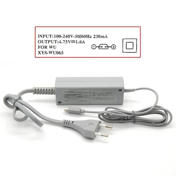 Strømforsyning AC-adapter for Nintendo WII U Gamepad