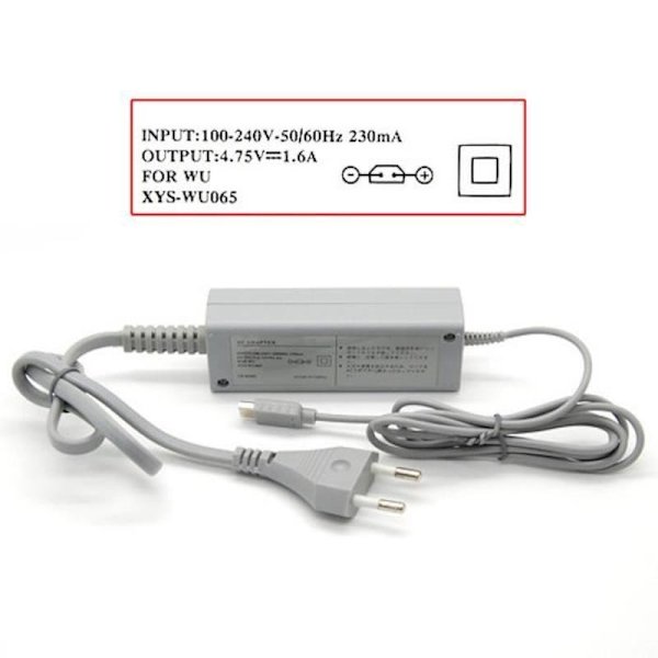 Strømforsyning AC-adapter til Nintendo WII U Gamepad