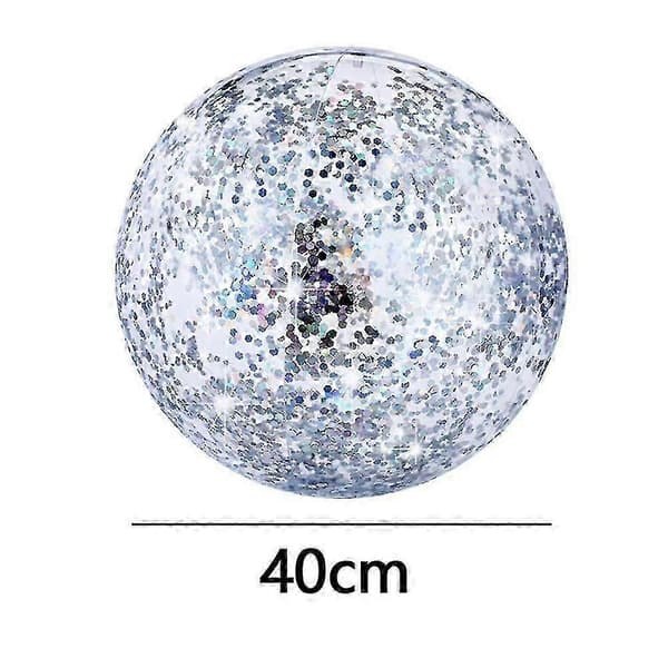 Förpackning strandboll jättepoolleksaker bollar jättekonfetti glitter