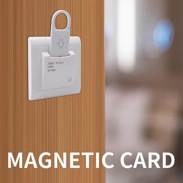 4X højkvalitets hotel magnetisk kortafbryder energibesparende afbryder indsæt nøgle til strøm med 12 kort White
