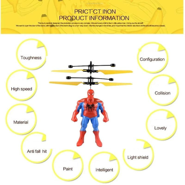 Spiderman Anime Figur Induktionsflygplan Hängande Flygande S