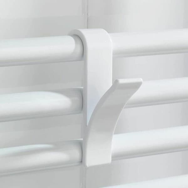 Radiatorkrok, Håndklestativ Radiator Hook, Hvit Plast, Sett med 2