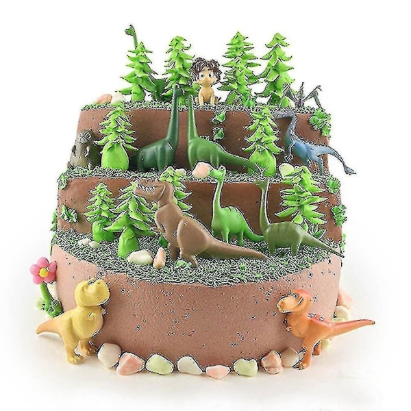 Set med 12 de goda dinosaurierna Hem figur minimodell leksak för barn Arlo Spot Budda