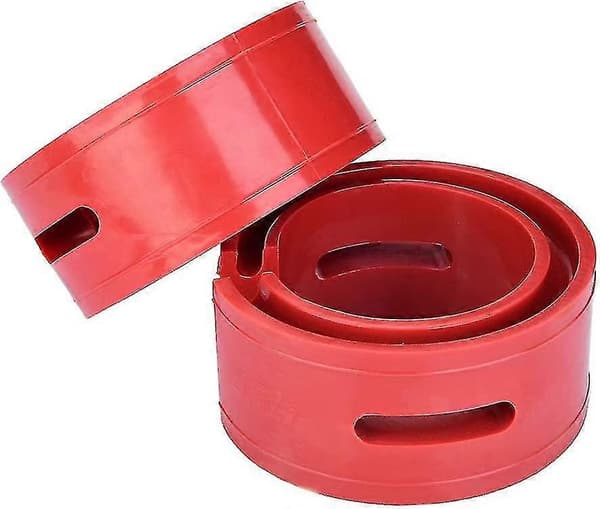 2 st Röda Bil Stötdämpare, Universal Buffert Fjäder Bumper Kudde Typ (röd)(b)
