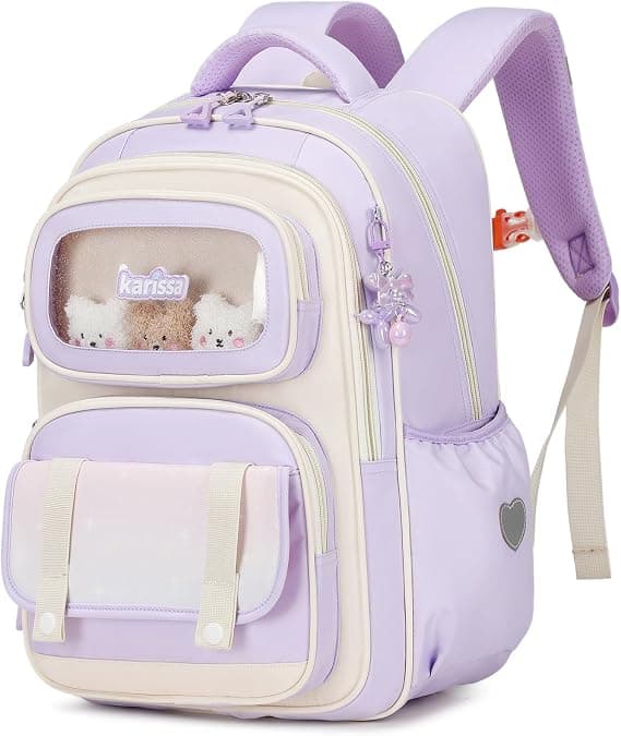 Flickryggsäck, ergonomisk skolväska, barnskolväska, 20 L