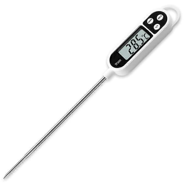 1-pack digital omedelbar avläsning vattentermometer, mattermometer sondtyp