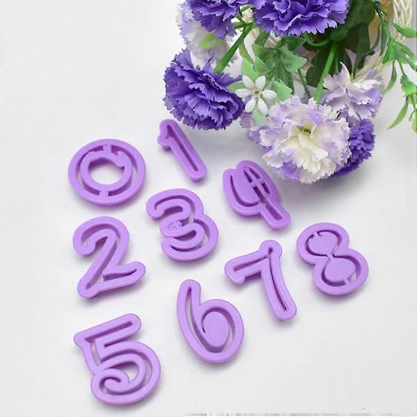35 pcs/set Plastic Cutting Mold Letter+Number Cutter Baking Mold Fondant Mold Craft DIY Candy Buffets Dessert Tables