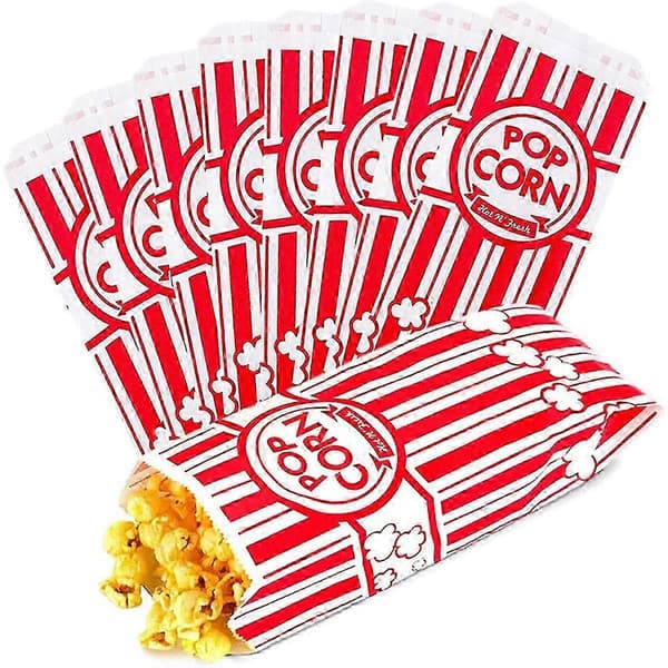 Papir Popcornposer Lækagesikre Fedt Popcornposer Engangs Papir Popcornbeholder til Rouge