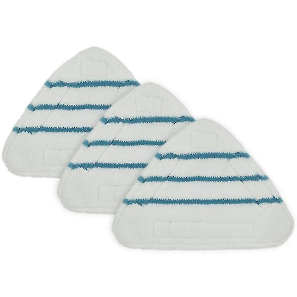 3 st Ångmopp Ersättningsdynor Triangel Tvätthållbar Duk Rengöring Golv Mikrofiber Mopphuvuddyna Ånga