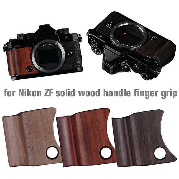 Passer for Nikon ZF Massivt Trehåndtak Fingergrep; K5N7 walnut 1 pcs