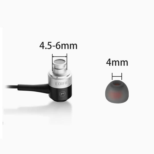 Silikone ørepuder til 4,5-6 mm in-ear hovedtelefoner 3 størrelser 18 par Grå Grey 14