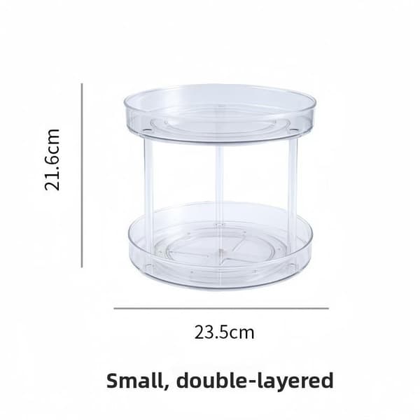 Multifunctional Rotating Shelf, 360 Degree Rotating Spice Storage Tray for Kitchen, Cosmetics Organizer